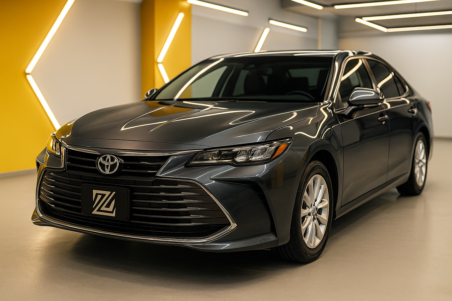 Complete exterior detailing transformation on Toyota sedan with enhanced paint protection